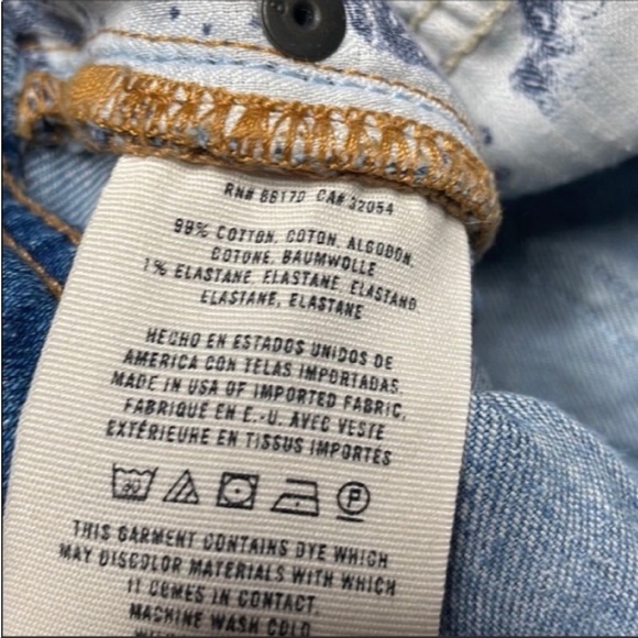 Pilcro and the letterpress Hyphen Distress Jeans Denim Anthropologie Size 25 p - Picture 9 of 11